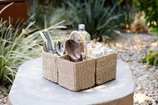 Abaca Handwoven Caddy Organizer