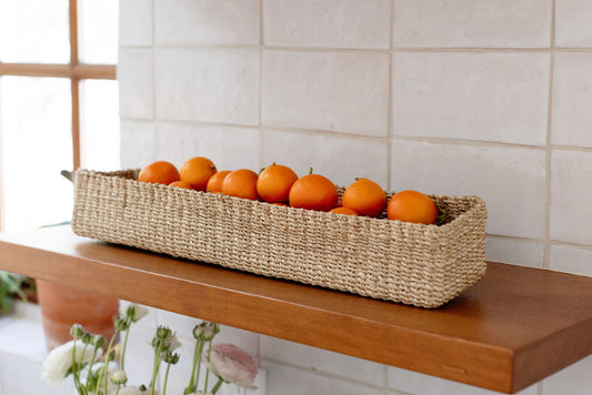 Abaca Long Storage Tray | All Natural